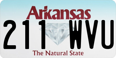 AR license plate 211WVU