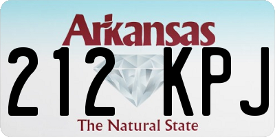 AR license plate 212KPJ