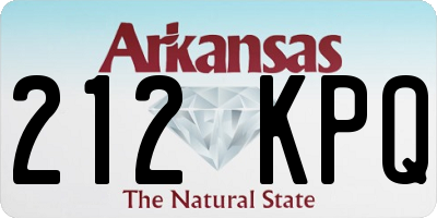 AR license plate 212KPQ