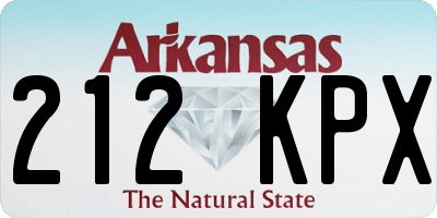 AR license plate 212KPX