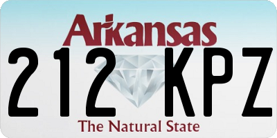 AR license plate 212KPZ