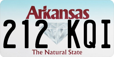 AR license plate 212KQI