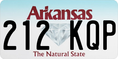 AR license plate 212KQP