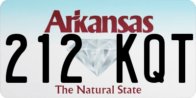 AR license plate 212KQT