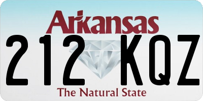 AR license plate 212KQZ