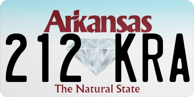 AR license plate 212KRA