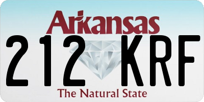 AR license plate 212KRF