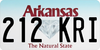 AR license plate 212KRI
