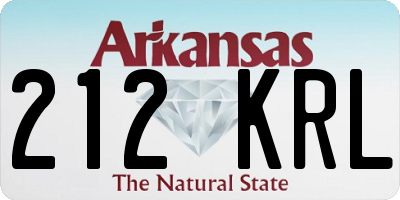 AR license plate 212KRL