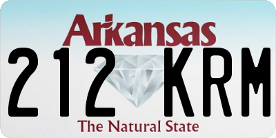 AR license plate 212KRM