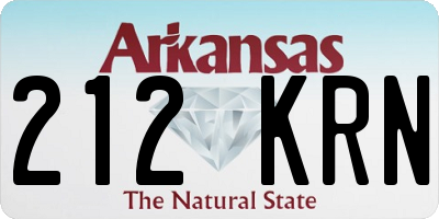 AR license plate 212KRN