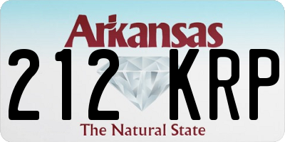 AR license plate 212KRP
