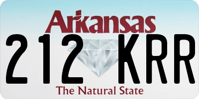 AR license plate 212KRR