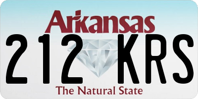 AR license plate 212KRS