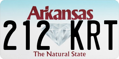 AR license plate 212KRT