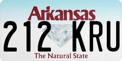 AR license plate 212KRU