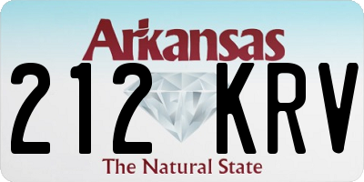 AR license plate 212KRV