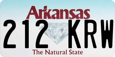 AR license plate 212KRW