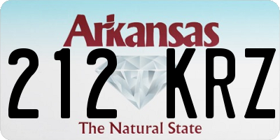 AR license plate 212KRZ