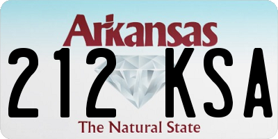 AR license plate 212KSA