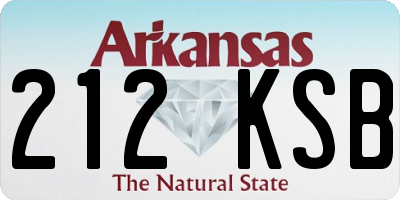 AR license plate 212KSB