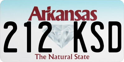 AR license plate 212KSD