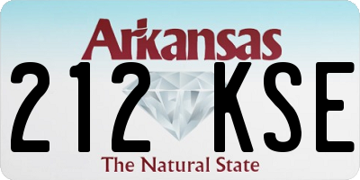 AR license plate 212KSE