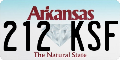 AR license plate 212KSF