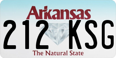 AR license plate 212KSG