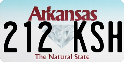 AR license plate 212KSH