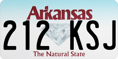 AR license plate 212KSJ