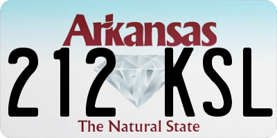 AR license plate 212KSL