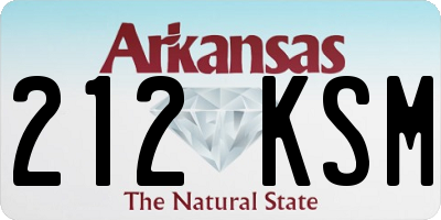 AR license plate 212KSM