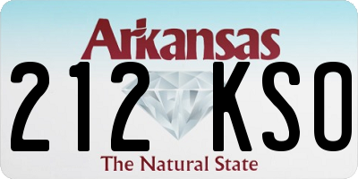 AR license plate 212KSO