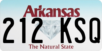 AR license plate 212KSQ