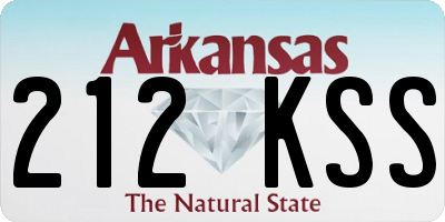 AR license plate 212KSS