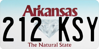 AR license plate 212KSY