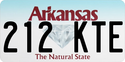 AR license plate 212KTE