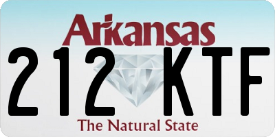 AR license plate 212KTF