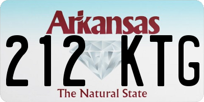 AR license plate 212KTG