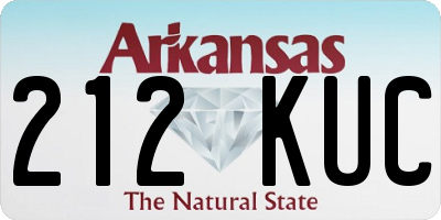 AR license plate 212KUC