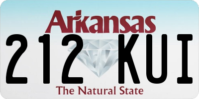 AR license plate 212KUI