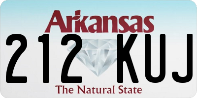 AR license plate 212KUJ