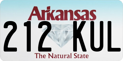 AR license plate 212KUL