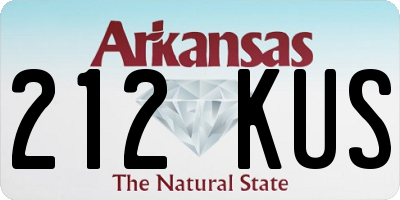 AR license plate 212KUS
