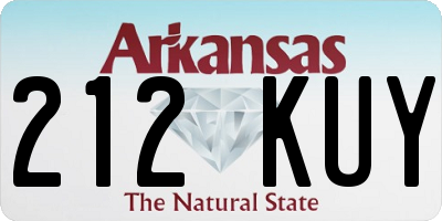AR license plate 212KUY