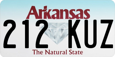 AR license plate 212KUZ