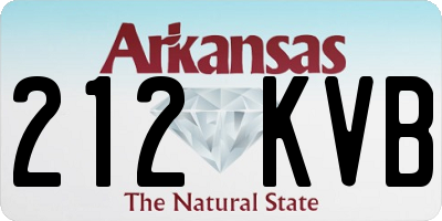 AR license plate 212KVB