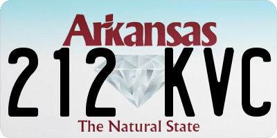 AR license plate 212KVC