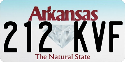 AR license plate 212KVF